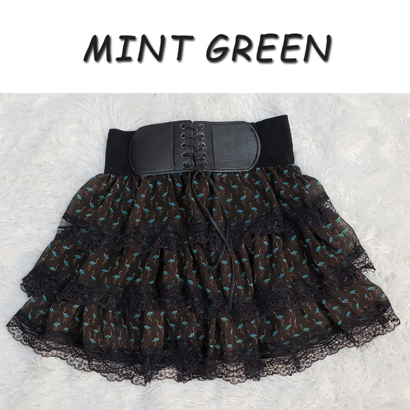 Mint Green Other - Mint Green Girls Layered Ruffle Skirt